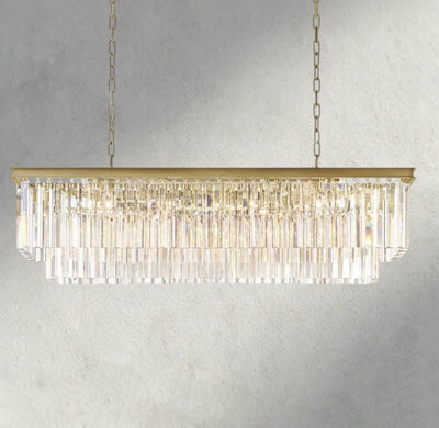1920S Rectangular Chandelier 40", 49", 59", 72" - Cyran Lamps