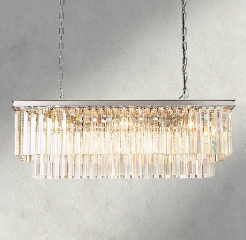 1920S Rectangular Chandelier 40", 49", 59", 72" - Cyran Lamps