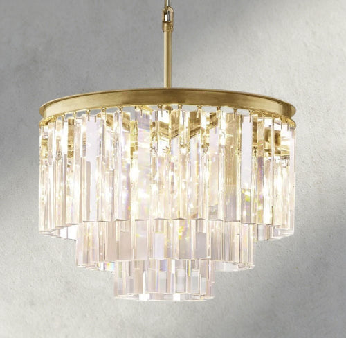 1920s Round Chandelier 20", 32", 44" - Cyran Lamps