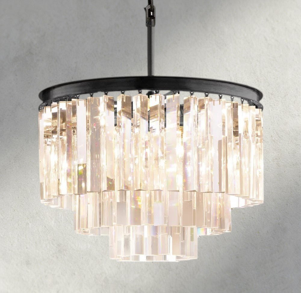 1920s Round Chandelier 20", 32", 44" - Cyran Lamps