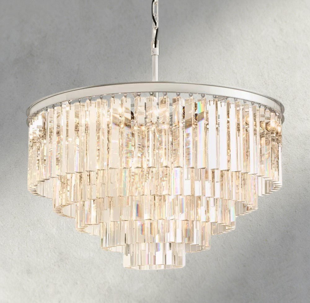 1920s Round Chandelier 20", 32", 44" - Cyran Lamps