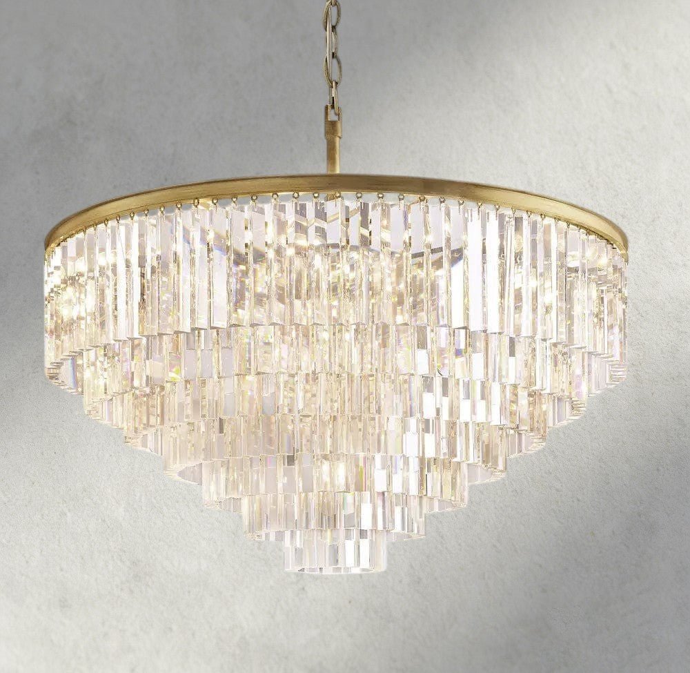 1920s Round Chandelier 20", 32", 44" - Cyran Lamps