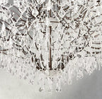 19th C. Rococo Iron & Crystal Round Chandelier 18", 28", 33", 40", 60", 101" - Cyran Lamps
