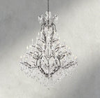 19th C. Rococo Iron & Crystal Round Chandelier 18", 28", 33", 40", 60", 101" - Cyran Lamps