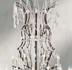19th C. Rococo Iron & Crystal Round Chandelier 18", 28", 33", 40", 60", 101" - Cyran Lamps