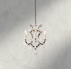 19th C. Rococo Iron & Crystal Round Chandelier 18", 28", 33", 40", 60", 101" - Cyran Lamps