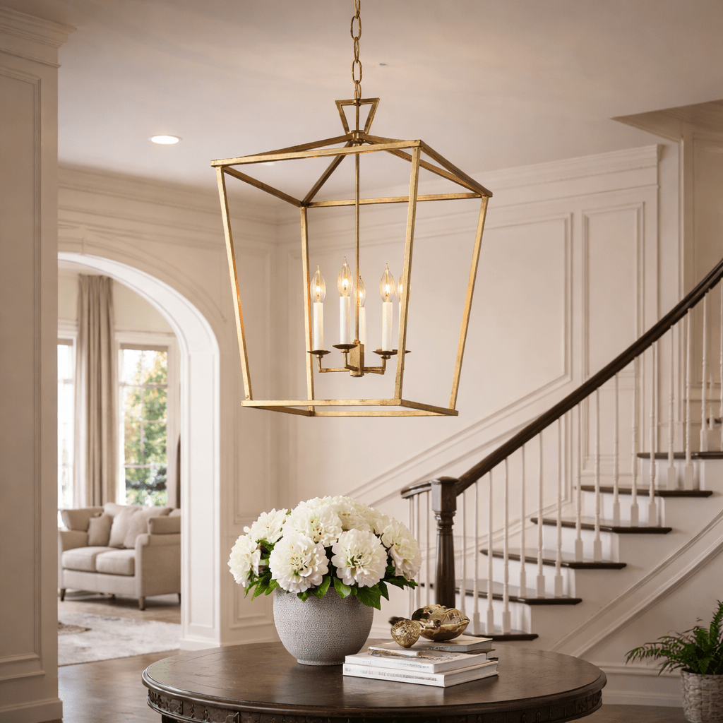 19TH CC. English Openwork Pendant - Cyran Lamps