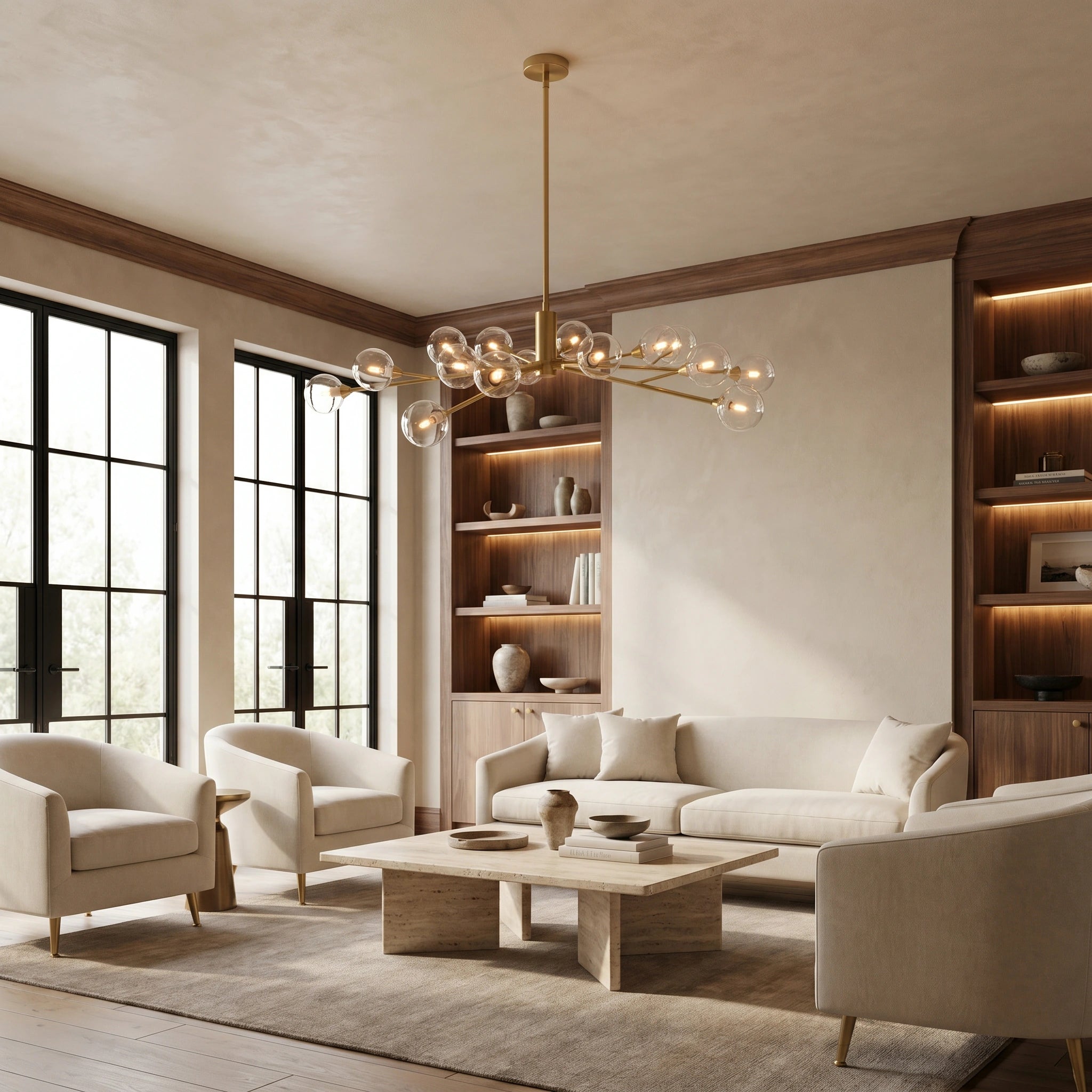 Apollo Round Chandelier 36", 47", 59"