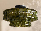 2 - Tier Ghiaccio Glass Round Flushmount 18" - Cyran Lamps