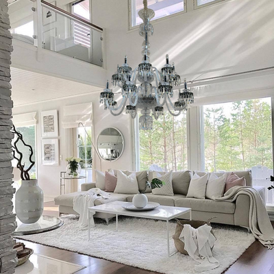 Elegant Crystal Chandelier in Italian