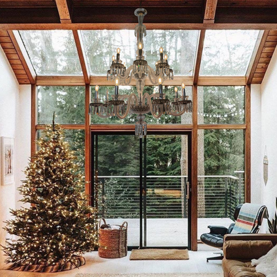 Elegant Crystal Chandelier in Italian