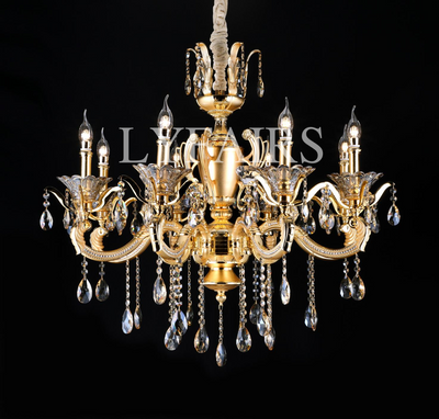 Royal Baroque Revival Vintage Chandelier Series with Waterfall Crystal