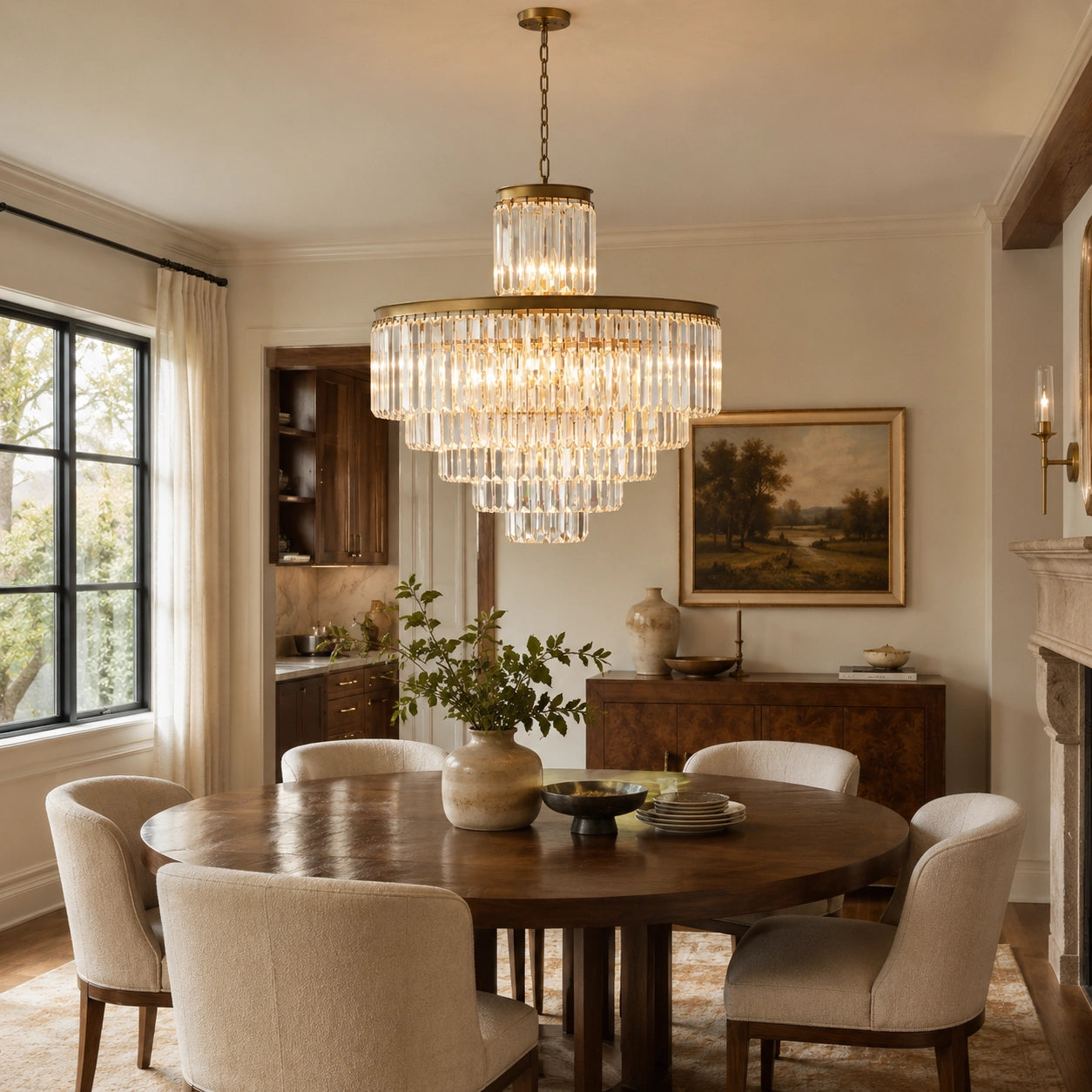 Leyland Tiered Round Chandelier 15", 20", 32"