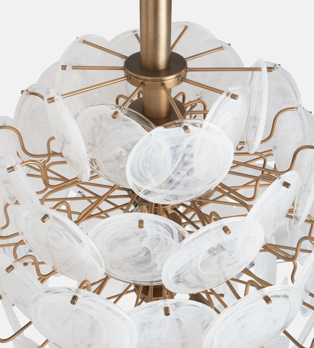 Elba Glass Large Chandelier