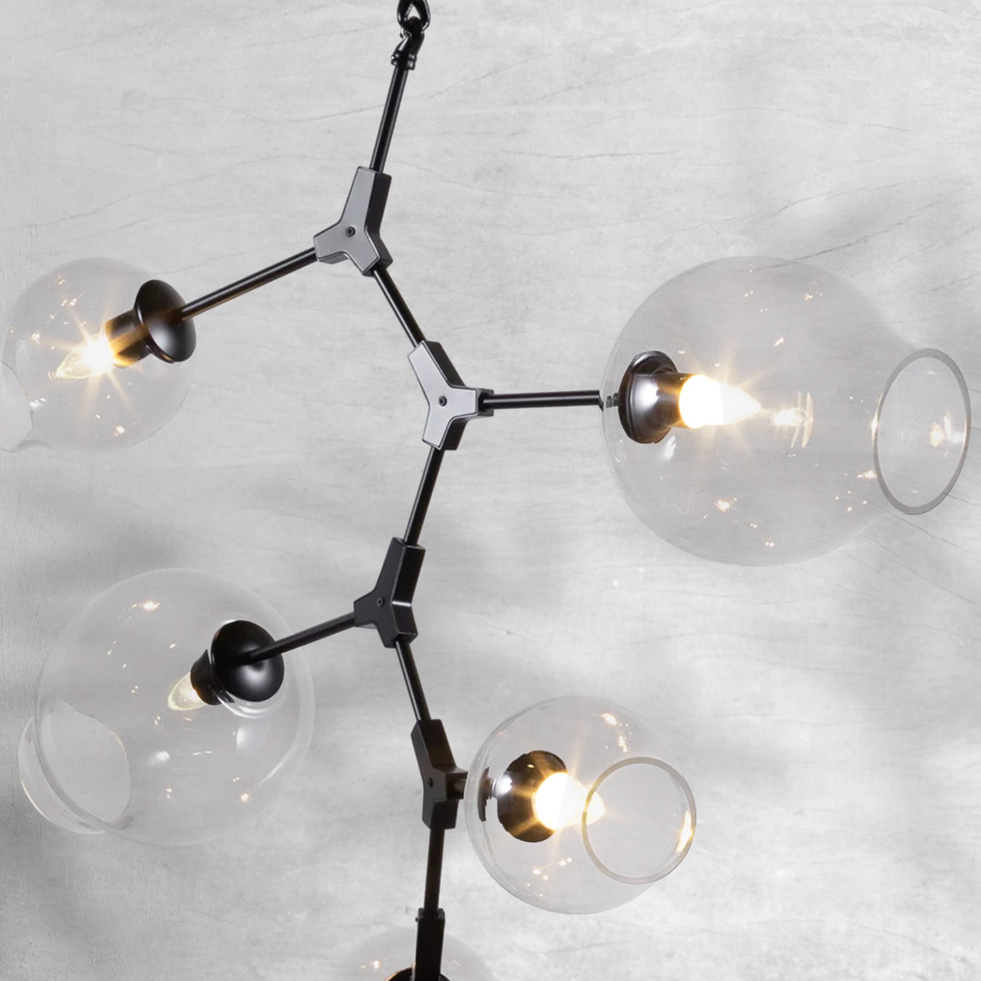 Covington Drop Globe Branching Bubble Chandelier 38''