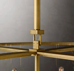 44 Inch Glass Drum Chandelier - Beckman - Cyran Lamps