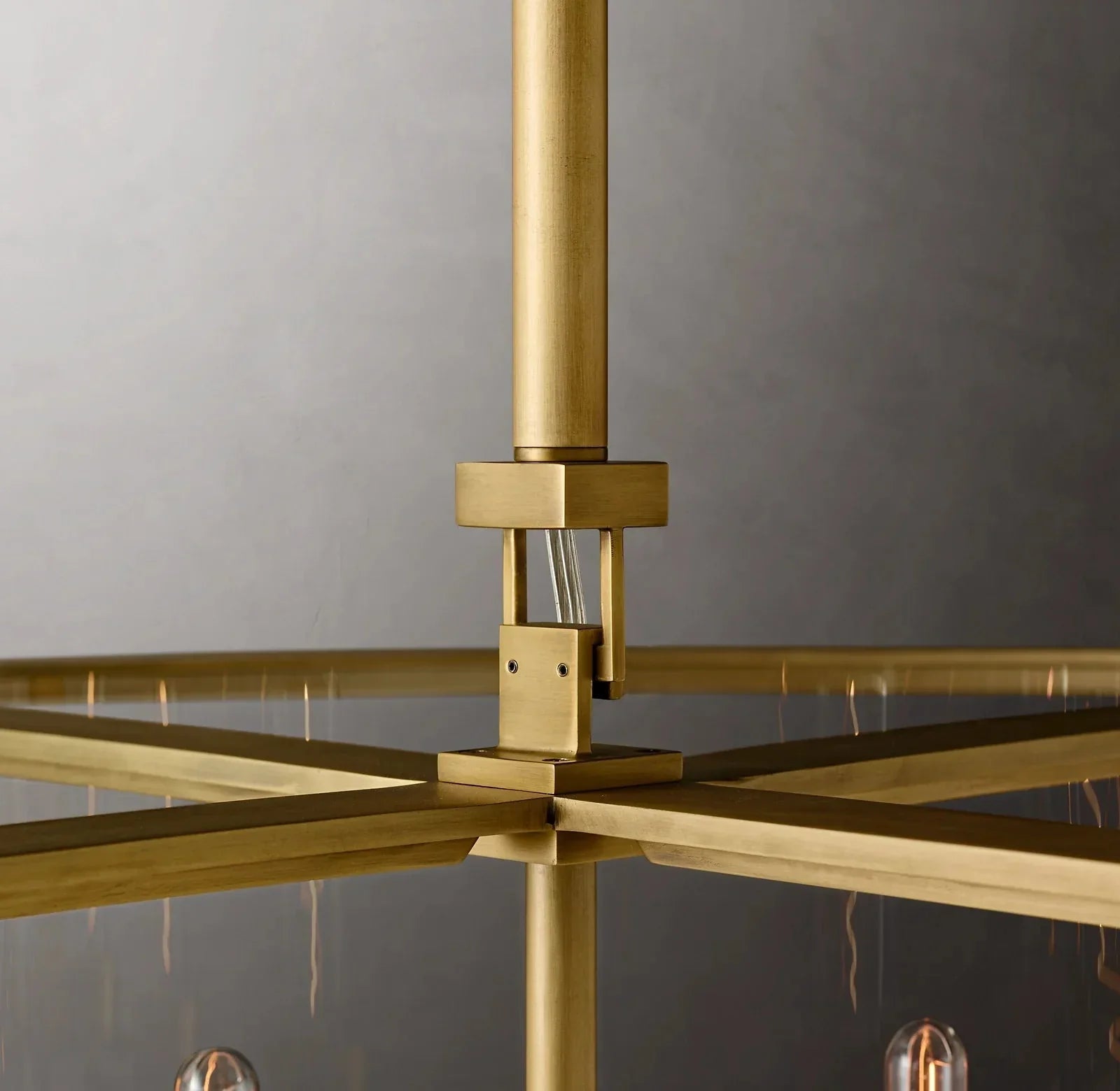 44 Inch Glass Drum Chandelier - Beckman - Cyran Lamps