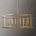 55 Inch Glass Drum Chandelier - Beckman - Cyran Lamps