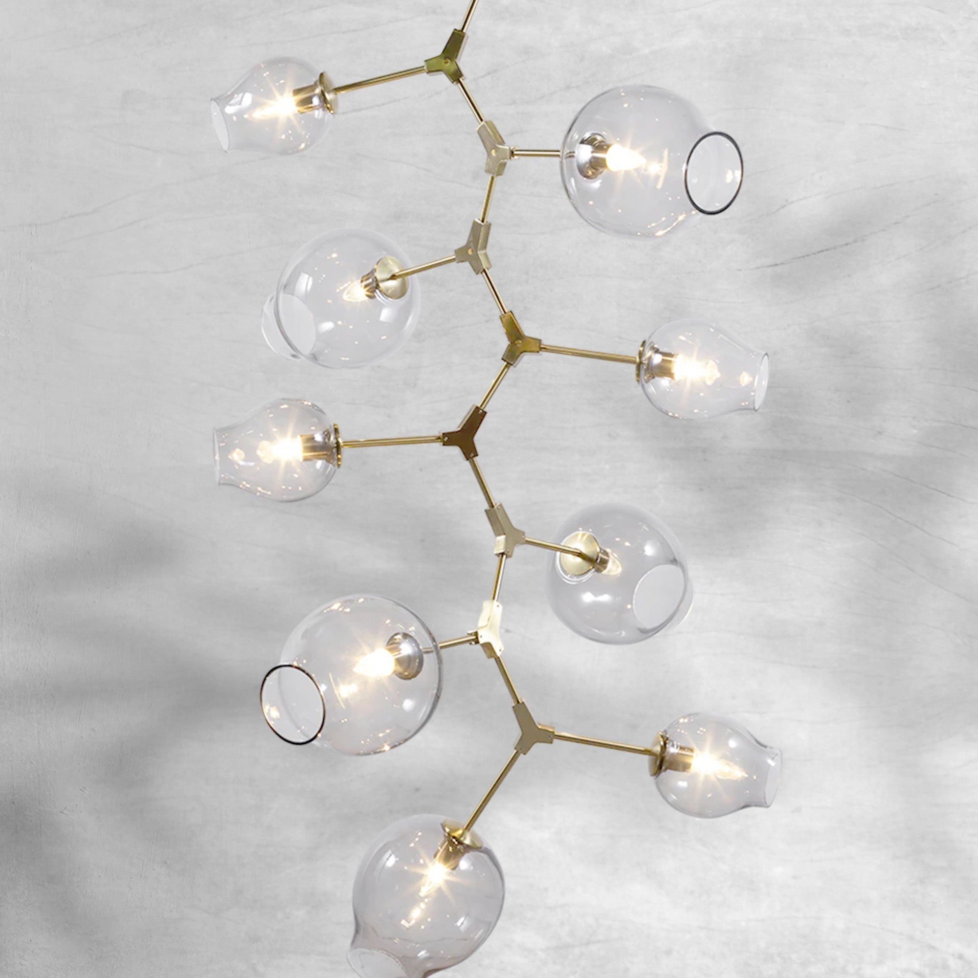 Covington Drop Globe Branching Bubble Chandelier 38''