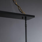 72 Inch Glass Rectangular Chandelier - Beckman - Cyran Lamps