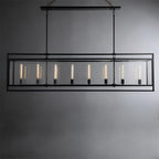 72 Inch Glass Rectangular Chandelier - Beckman - Cyran Lamps