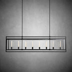 72 Inch Glass Rectangular Chandelier - Beckman - Cyran Lamps