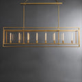 72 Inch Glass Rectangular Chandelier - Beckman - Cyran Lamps