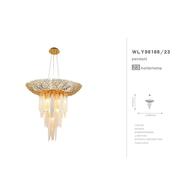 Natalie Branching Murano Glass Chandelier