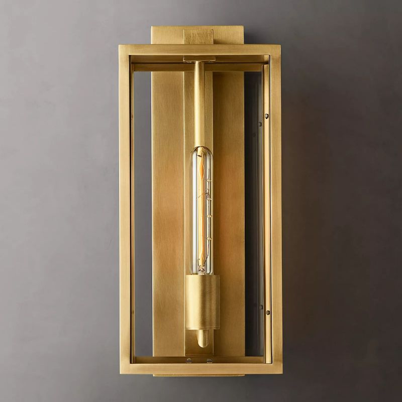 Meet Lighting Beckman Vintage 1-Light Steel & Glass Wall Sconce