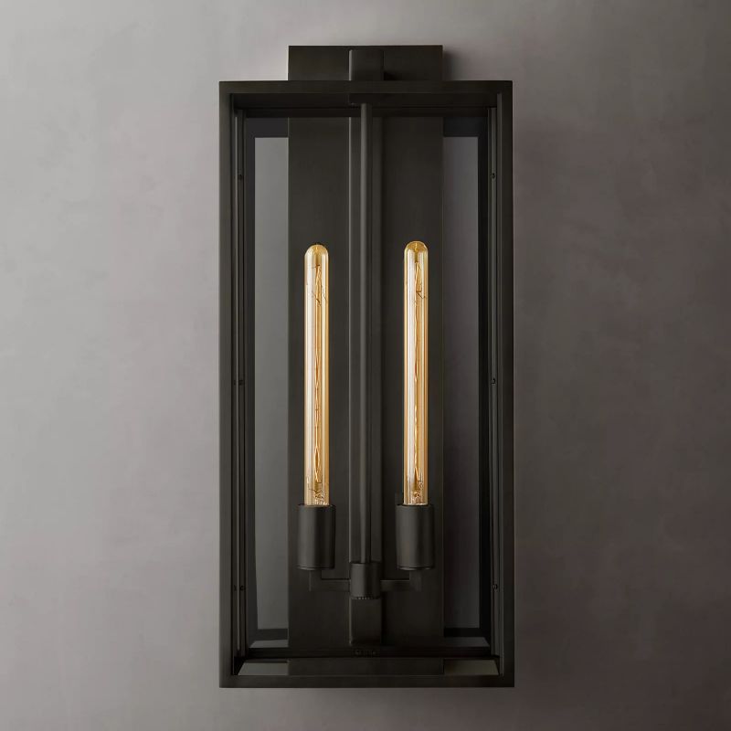 Meet Lighting Beckman Vintage 1-Light Steel & Glass Wall Sconce