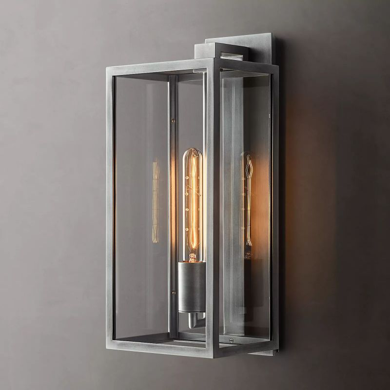 Meet Lighting Beckman Vintage 1-Light Steel & Glass Wall Sconce
