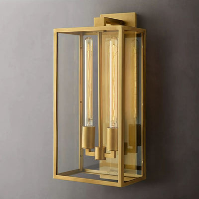 Meet Lighting Beckman Vintage 1-Light Steel & Glass Wall Sconce