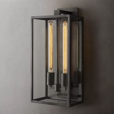 Meet Lighting Beckman Vintage 1-Light Steel & Glass Wall Sconce