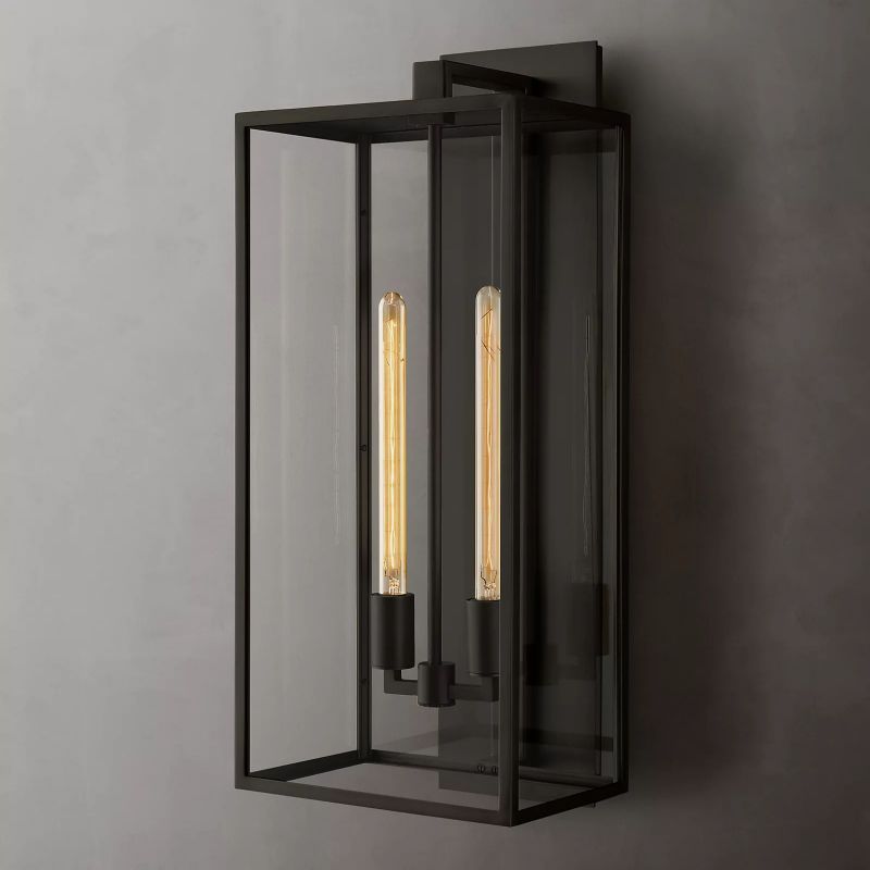 Meet Lighting Beckman Vintage 1-Light Steel & Glass Wall Sconce