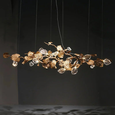 TLL Gold Leaf Chandelier