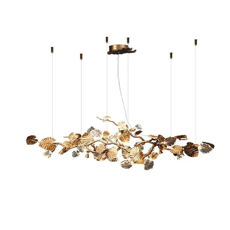 TLL Gold Leaf Chandelier