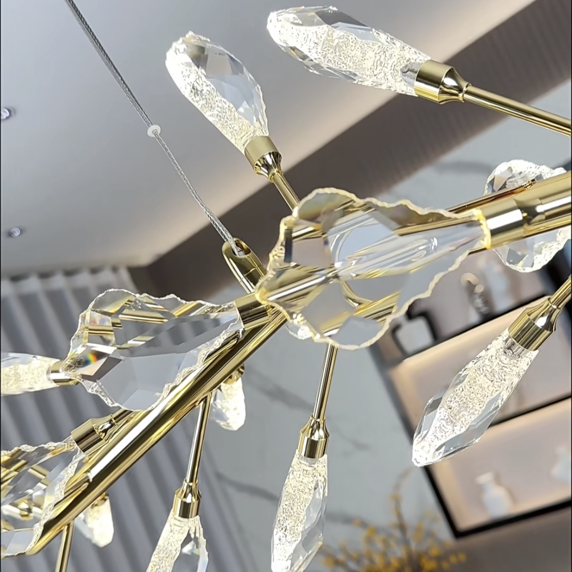 sleek-modern-branch-crystal-leaves-linear-chandelier