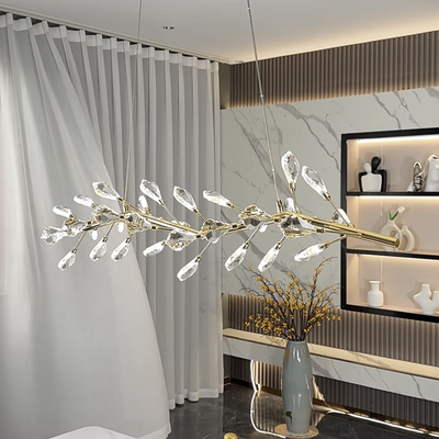 sleek-modern-branch-crystal-leaves-linear-chandelier