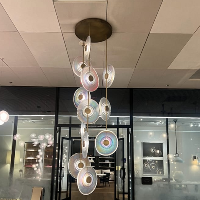 Modern Art Design Radiant Glass Chandelier