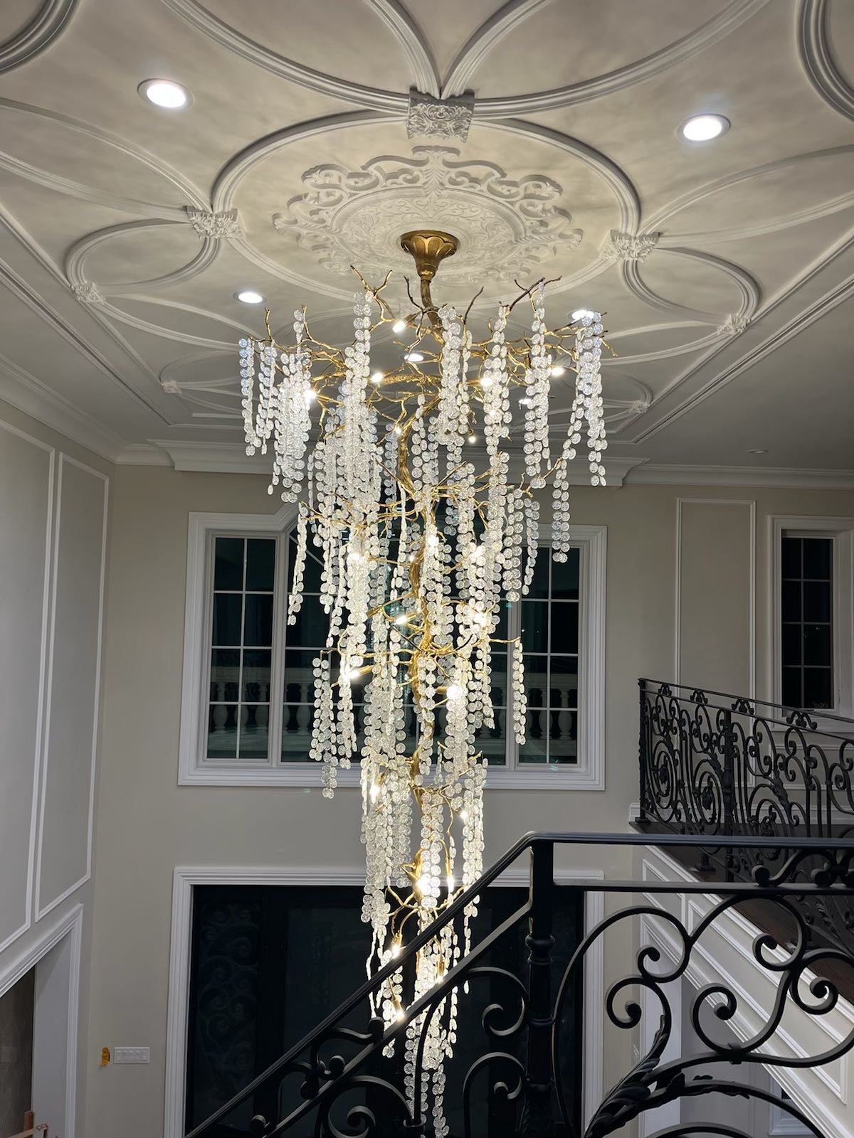 TLL 2 Story Foyer Large Branch Chandelier