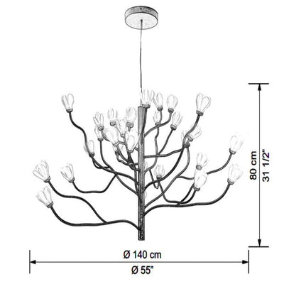 Fukasawa Flowers Chandelier