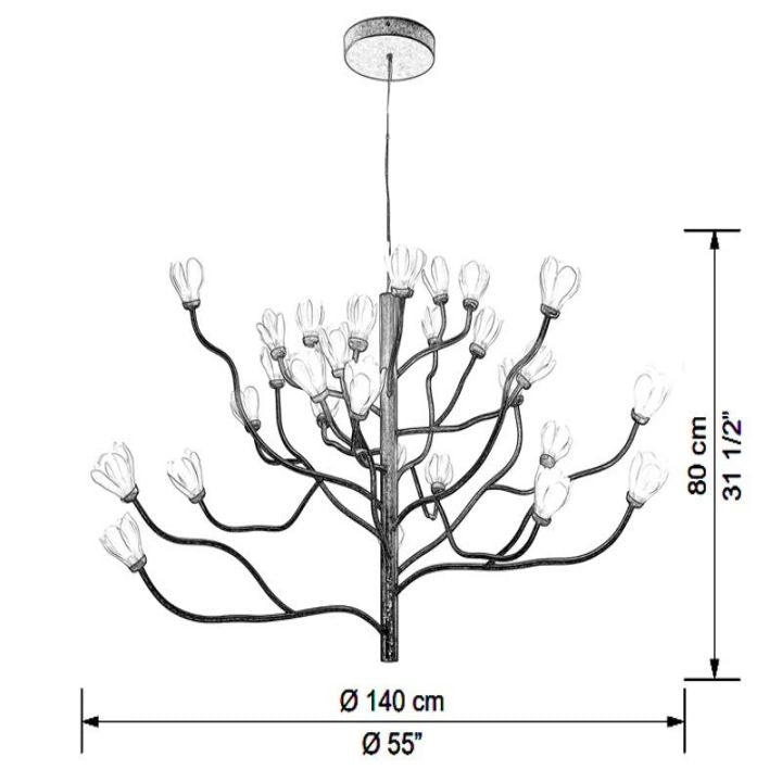 Fukasawa Flowers Chandelier