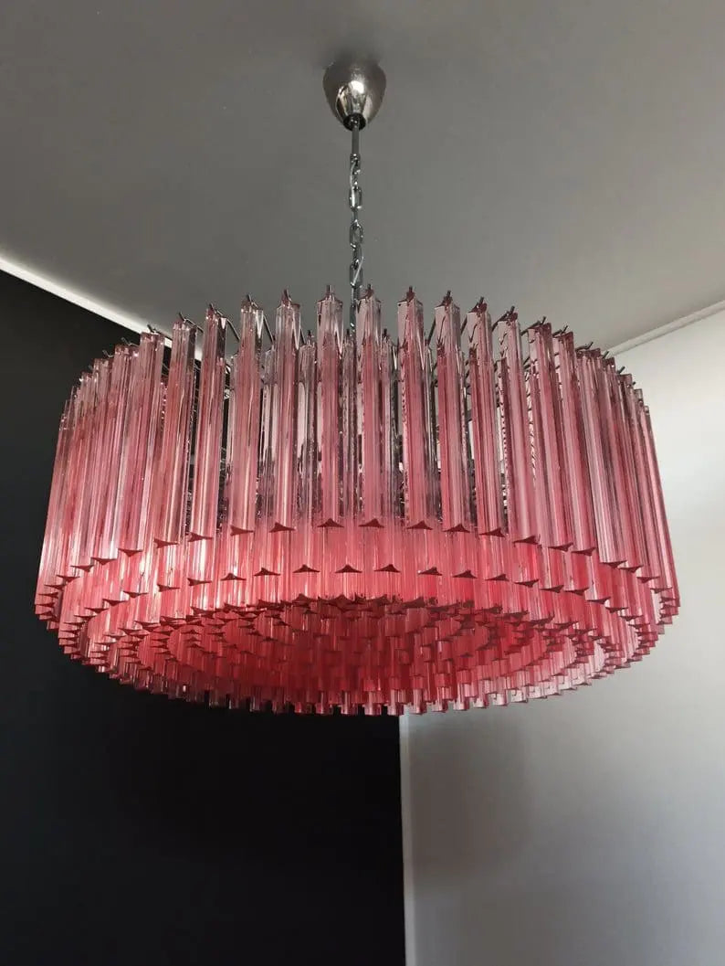 Murano Glass Chandelier – Pink