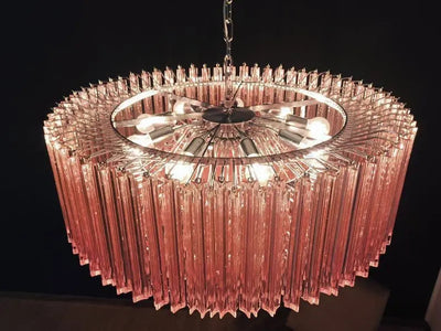 Murano Glass Chandelier – Pink