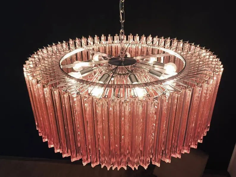 Murano Glass Chandelier – Pink