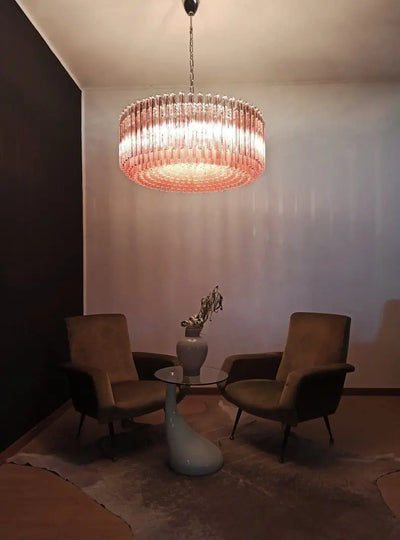 Murano Glass Chandelier – Pink