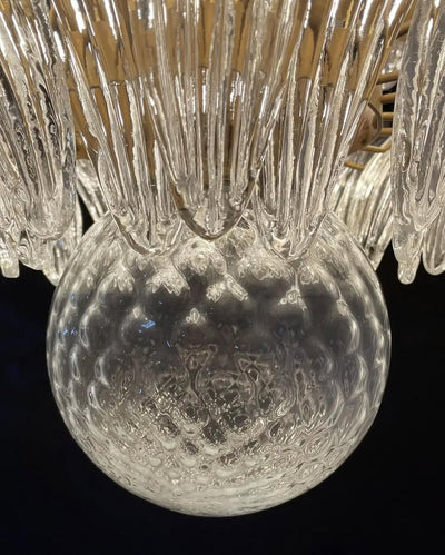 Murano Chandelier – Palmette– Smoked