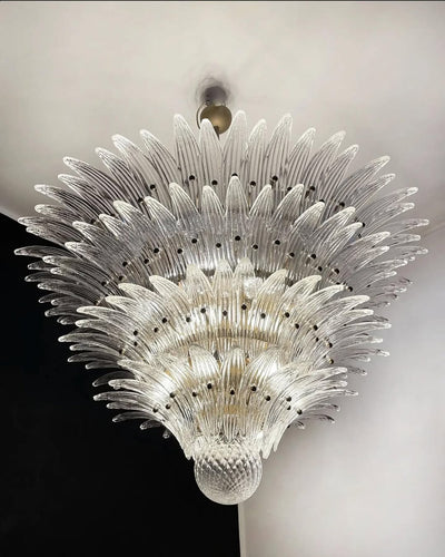 Murano Chandelier – Palmette– Smoked