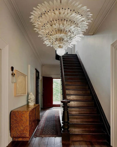 Murano Chandelier – Palmette– Smoked