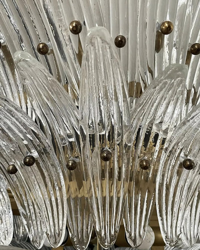 Murano Chandelier – Palmette– Smoked